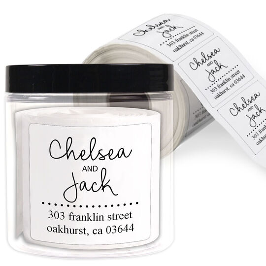 Duo Addressing Square Address Labels